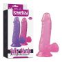 Silikonowe jasnoróżowe dildo z przyssawką 15 cm - 2