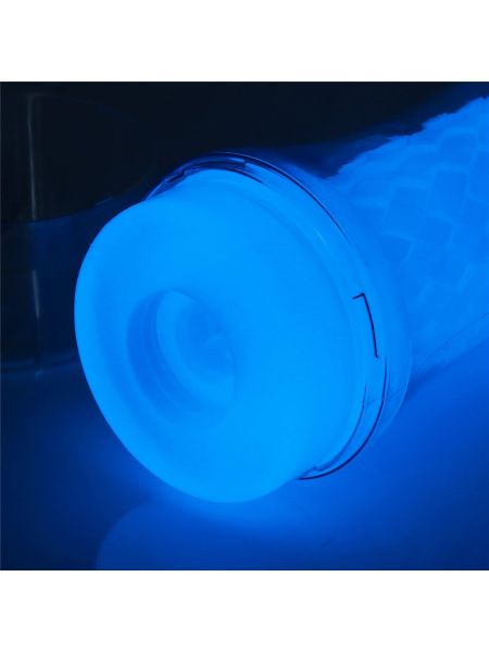Podświetlany masturbator led z wypustkami 20 cm - 10