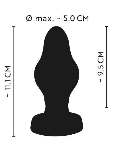 Duży gruby korek analny sex zatyczka do pupy 11 cm - 8