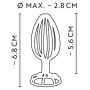 Stalowy ażurowy korek analny metalowy plug do pupy - 8