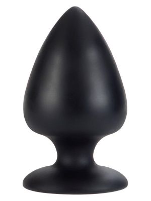Silikonowy gruby plug analny zatyczka korek czarny - image 2