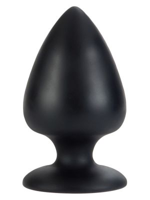 Silikonowy gruby plug analny zatyczka korek czarny