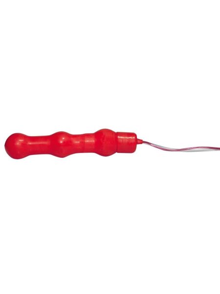 Czerwony nadmuchiwany korek analny z wibracjami 14,5cm - 5