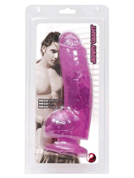 Miękki różowy żelowy sztuczny penis z mocną przyssawką dildo - 2