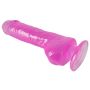 Miękki różowy żelowy sztuczny penis z mocną przyssawką dildo - 10