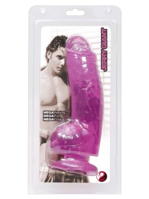 Miękki różowy żelowy sztuczny penis z mocną przyssawką dildo - image 2