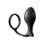 Korek analny ass gasm cock ring advanced black - 2