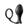 Korek analny ass gasm cock ring advanced black - 3