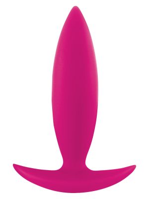 Plug różowy gładki korek analny zatyczka z uchwytem - image 2