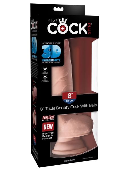 Dildo miękkie realistyczne penis przyssawka 20 cm - 2