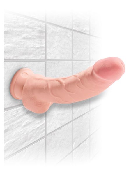 Dildo miękkie realistyczne penis przyssawka 20 cm - 5