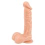 Dildo duże giętkie realistyczne przyssawka 22,5 cm - 8