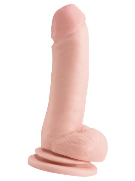 Penis gruby realistyczny dildo z żyłkami 20,7 cm - 3