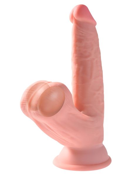 Dildo realistyczne żylaste z wielkimi jądrami 15cm - 6