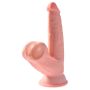 Dildo realistyczne żylaste z wielkimi jądrami 15cm - 6