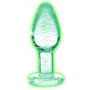 Zatyczka szklana wodoodporny świecący korek analny zatyczka - 2