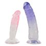 Strap-on na szelkach w zestawie dwa gumowe dildo - 18