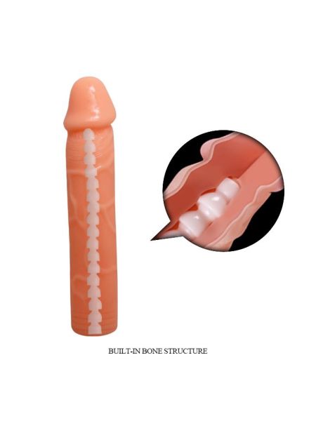 Giętkie dildo elastyczne realistyczny wygląd 19 cm - 7