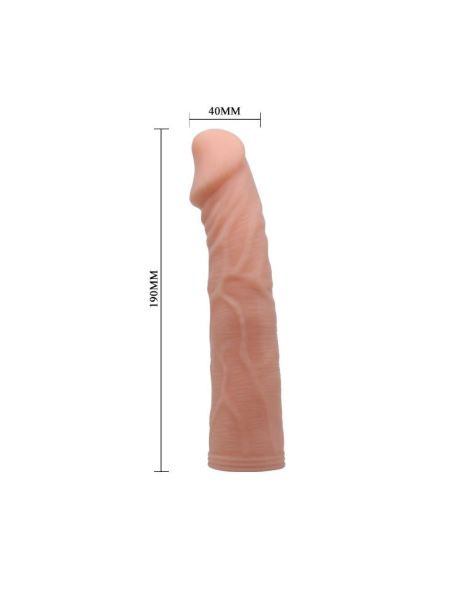 Uprząż Strap-on elastyczne dildo realistyczny penis 19 cm - 5