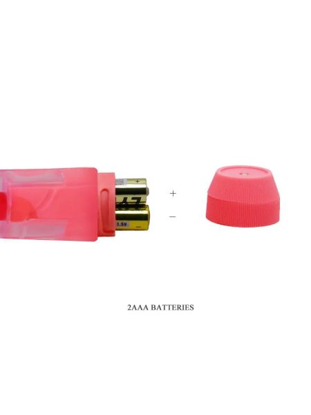 Elastyczne zginane dildo wibrator z wypustkami 23,5 cm - 6
