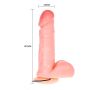 Realistyczny wibrujący sztuczny penis żylaste dildo - 5