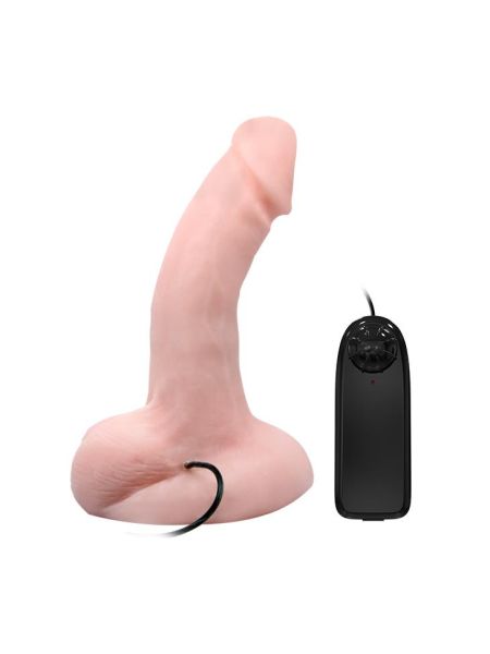 Penis realistyczne silikonowe dildo z wibracjami - 3