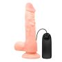 Dildo realistyczne żylaste z wibrującą końcówką - 3