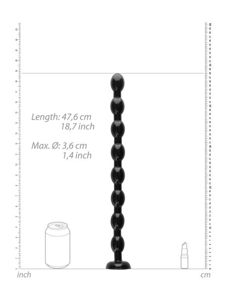Wodoodporne kulki zatyczka korek analny 74 cm - 3