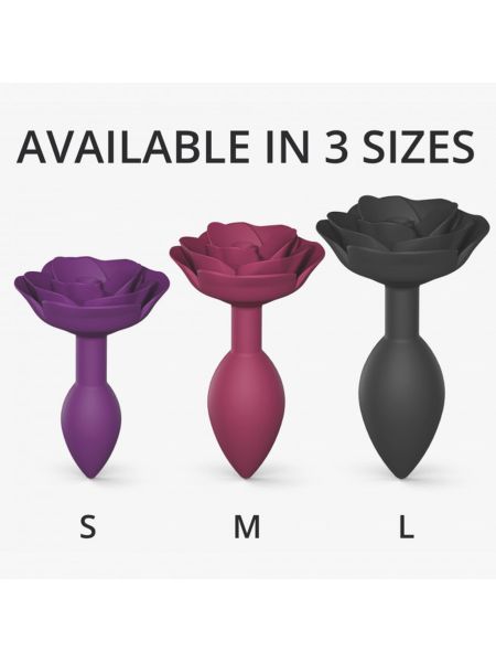 Zatyczka korek analny gładki róża różne rozmiary s-l - 6