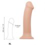 Penis giętki miękki realistyczny silikonowe dildo - 5