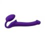 Fioletowe podwójne dildo do sexu lesbijskiego 29,8 cm - 3