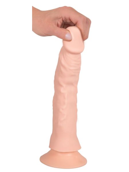 Żylaste giętkie elastyczne dildo z wibracjami 21,5 cm - 20