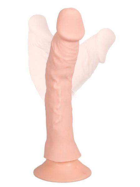 Żylaste giętkie elastyczne dildo z wibracjami 21,5 cm - 12