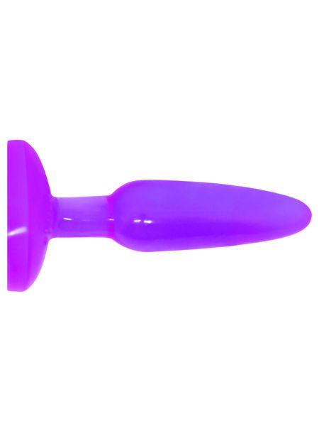 Zatyczka gumowy gładki podłużny korek analny 14 cm - 3