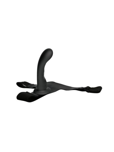 Odczepiany strap-on majtki na szelkach z zakrzywionym dildo - 4
