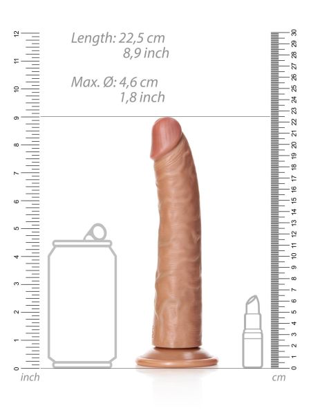 Dildo duże realistyczne z mocną przyssawką 22,5 cm - 7