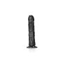 Czarne duże realistyczne żylaste dildo przyssawka 22,5 cm - 3