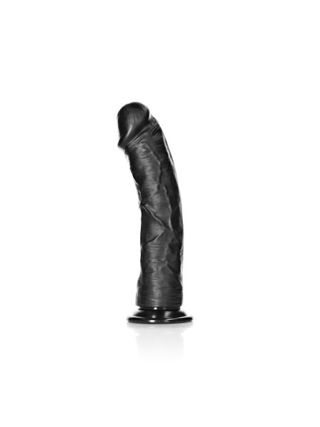 Duże czarne realistyczne żylaste dildo przyssawka 25 cm - 4