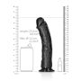 Duże czarne realistyczne żylaste dildo przyssawka 25 cm - 8