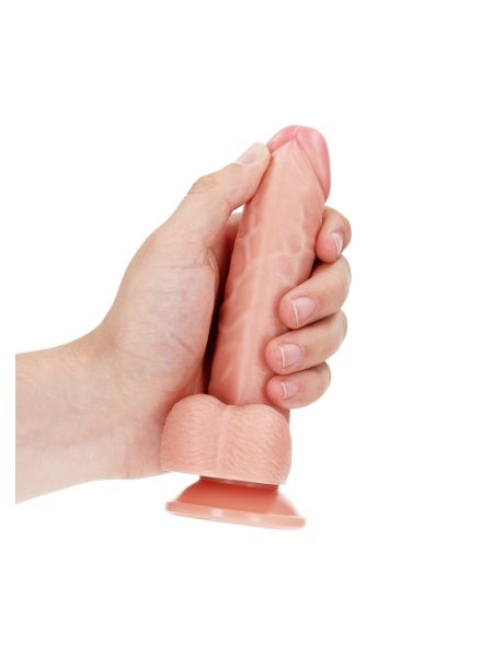 Dildo realistyczne żylaste z przyssawką 17 cm - 5