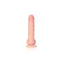 Cieliste silikonowe żylaste dildo przyssawka 23 cm - 3