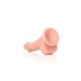 Cieliste silikonowe żylaste dildo przyssawka 23 cm - 6