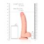 Cieliste silikonowe żylaste dildo przyssawka 23 cm - 8