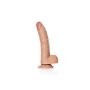 Silikonowe duże żylaste dildo przyssawka 23 cm - 4