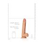 Dildo miękkie duże żylaste z mocną przyssawką 34cm - 8