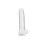 Grube dildo duży przezroczysty żylasty penis 24 cm - 5