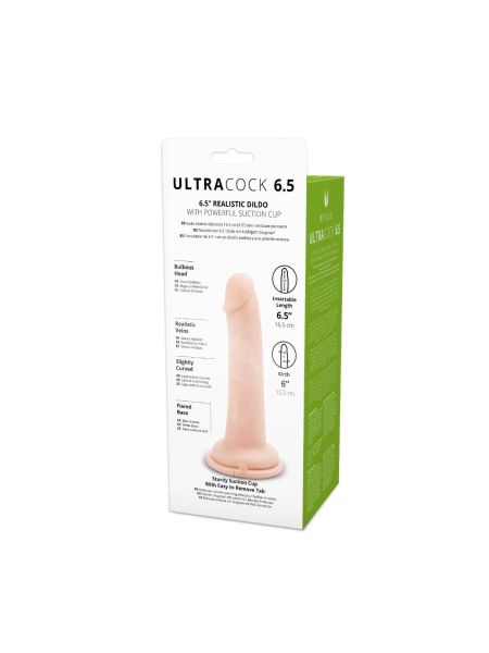 Dildo duże realistyczne z mocną przyssawką 16,5 cm - 5