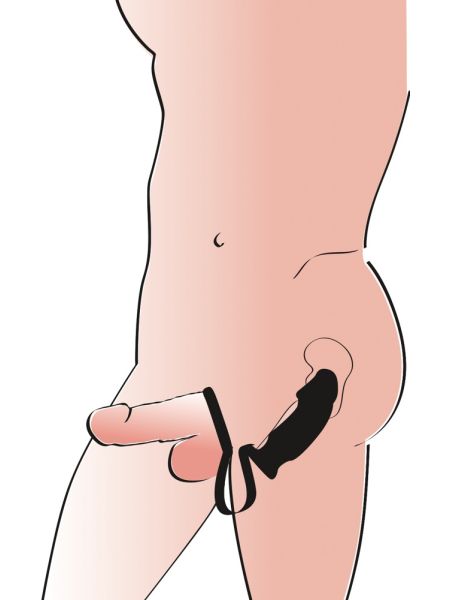 Korek analny wibrujące analne dildo z pierścieniem wtyczka plug - 17