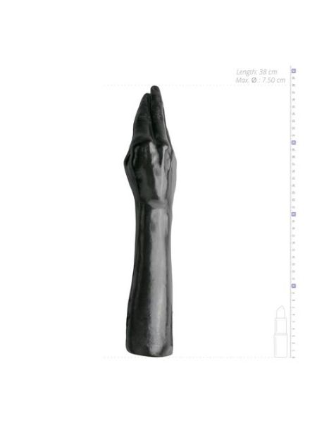 Dildo czarne do fistingu w kształcie ręki 43 cm - 6