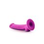 Różowe gładkie silikonowe dildo z przyssawka 16,5 cm - 9